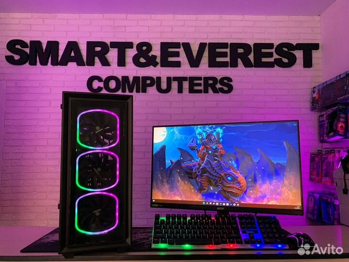 Игровой комп i3-10100F/ 16G/ SSD/ GTX1660super