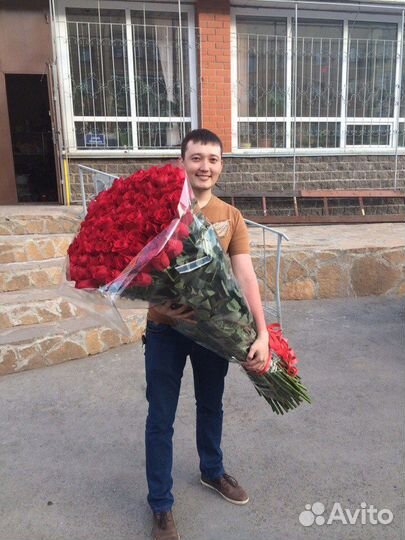 51 Гигантская высокая роза 120-150см №7