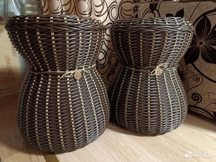 Вазоны для цветов из экоротанга