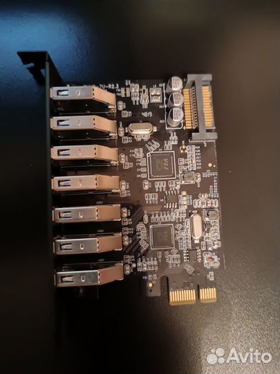 USB 3.0 PCI-E Хаб Карта Card Adapter 7 портов