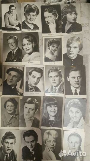 Фото открытки с артистами СССР