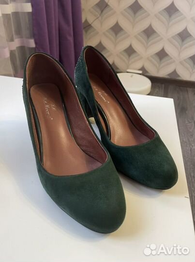 Туфли замшевые