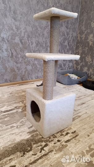 Когтеточка домик для кошки бу