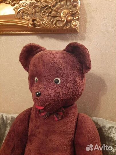 Плюшевый медведь. Опилки старинный