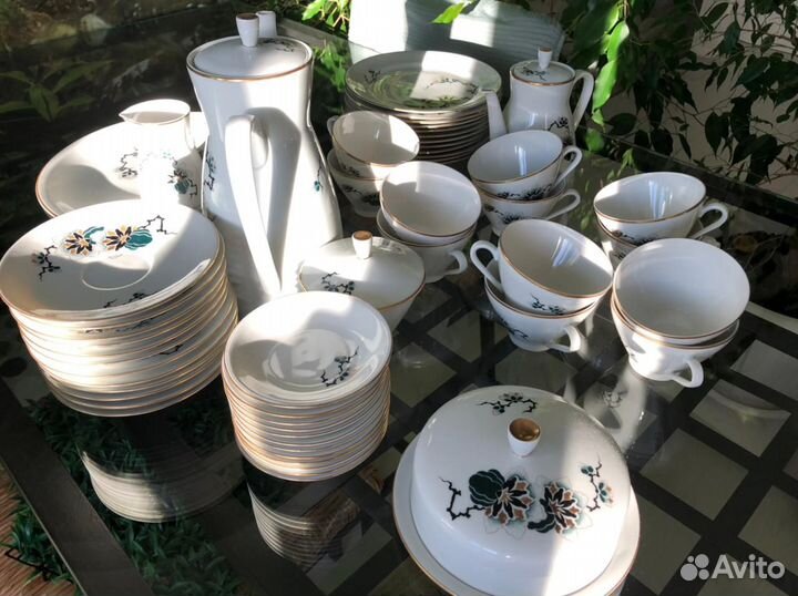 Винтажный Сервиз Freiberger Porzellan гдр