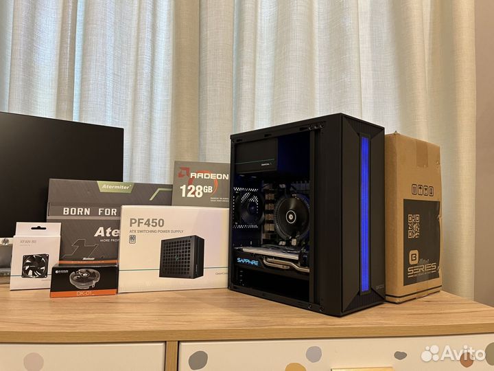 Игровой пк intel 10 ядер + rx 570 8gb 16 gb озу