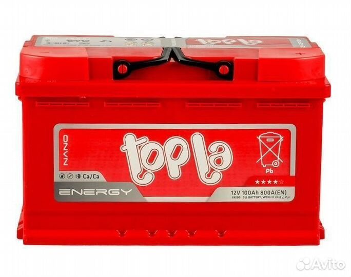 Аккумулятор Topla Energy 100 А/ч 800 А обр. пол. 1