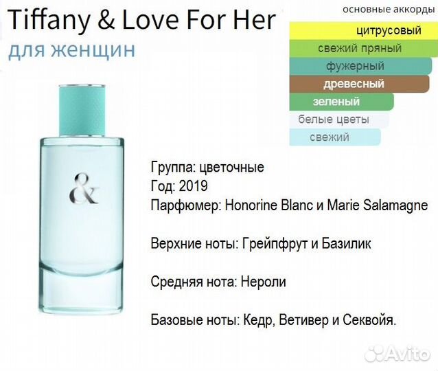 Tiffany & Love For Her, парф.вода 90 мл