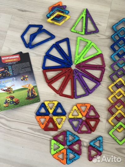 Конструктор и колеса Magformers арт. 63081 62дет