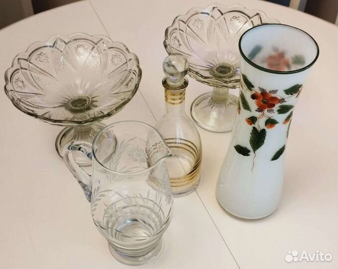 Вазы, кувшин, графин винтаж
