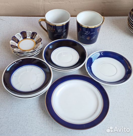 Фарф.кобальт чсср, СССР лфз Довбыш Барановк Вербил