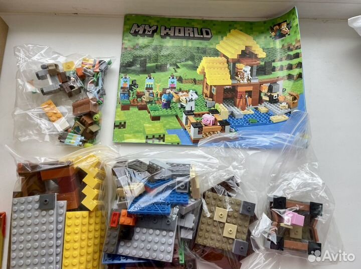 Lego minecraft деревня аналог