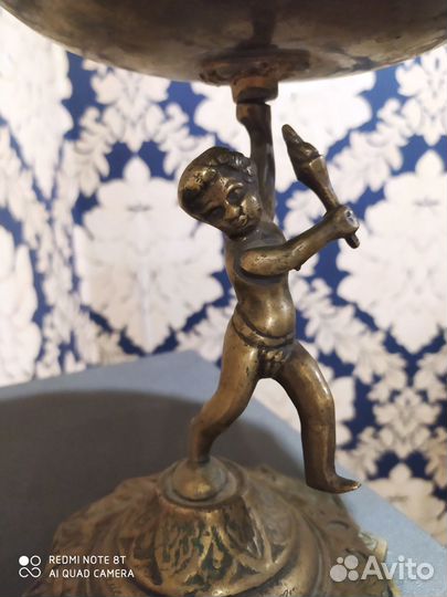 Ваза для фруктов бронза