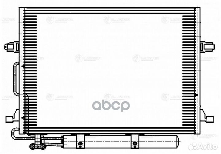 Радиатор кондиц.с ресивером mercedes E (W211)
