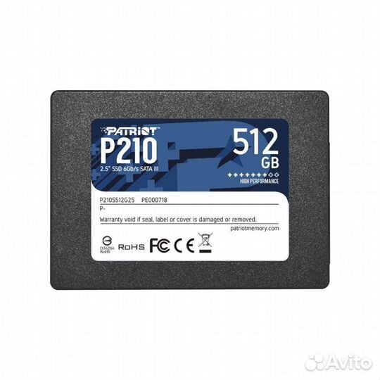 SSD Patriot 512Gb P210 P210S512G25