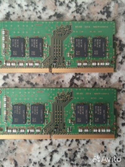 Оперативная память sodimm Samsung ddr4 8gb