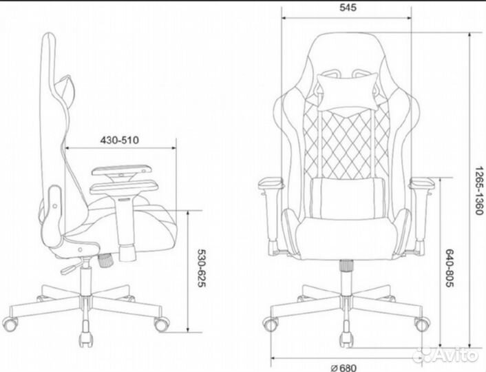Кресло игровое Бюрократ Zombie viking 7 knight