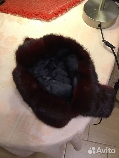 Шапка женская из меха норки