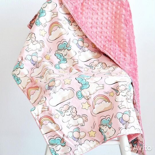 Плед детский Плюш/хлопок. Одеяло