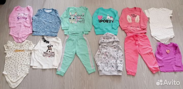 Вещи пакетом на девочку 92
