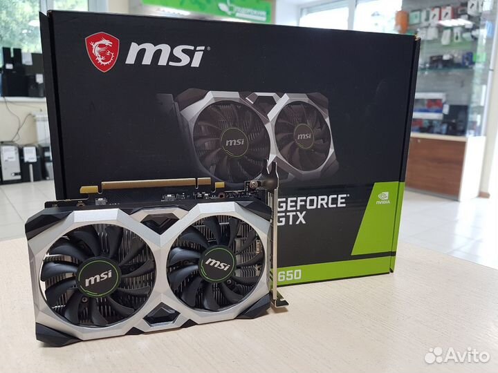 Видеокарта MSI GeForce GTX 1650 4gb