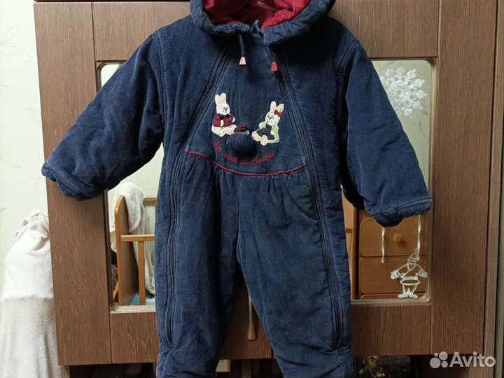 Джинсовый комбинезон от1-2 лет на весна лето