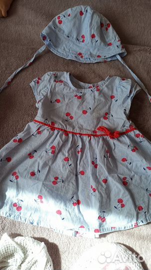 Платья на девочку 60-68р (4-6м)
