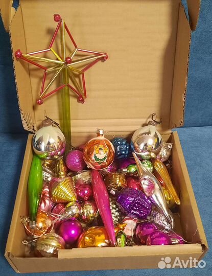 Елочные игрушки СССР на прищепке