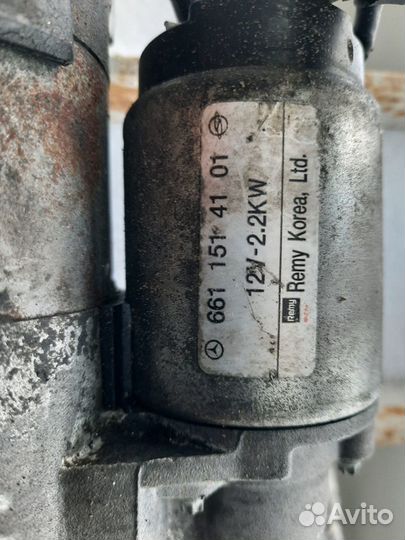 Стартер SsangYong Kyron Actyon Rexton A6611514101