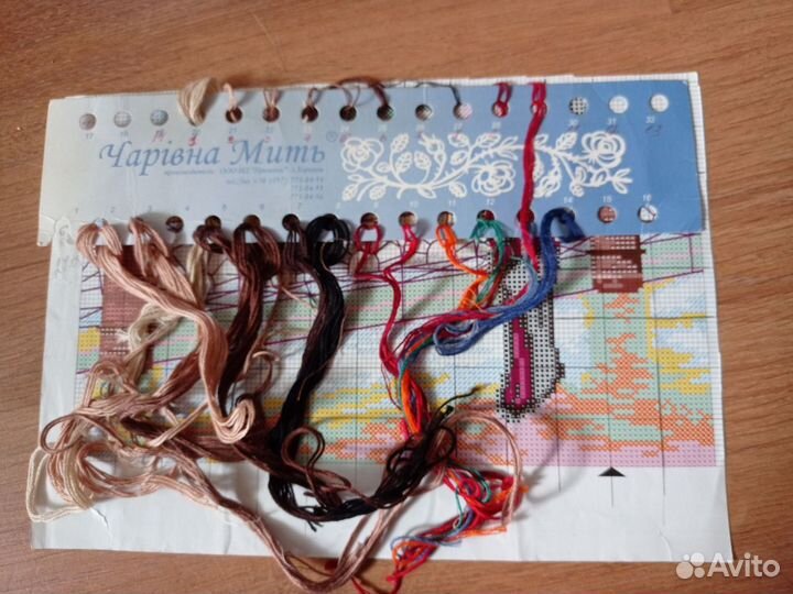 Вышивка крестом, остатки наборов