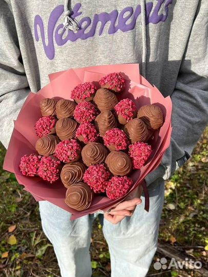 Букет из клубники в шоколаде Малина