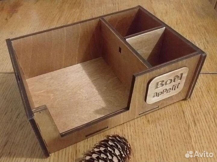 Салфетница деревянная интерьерная