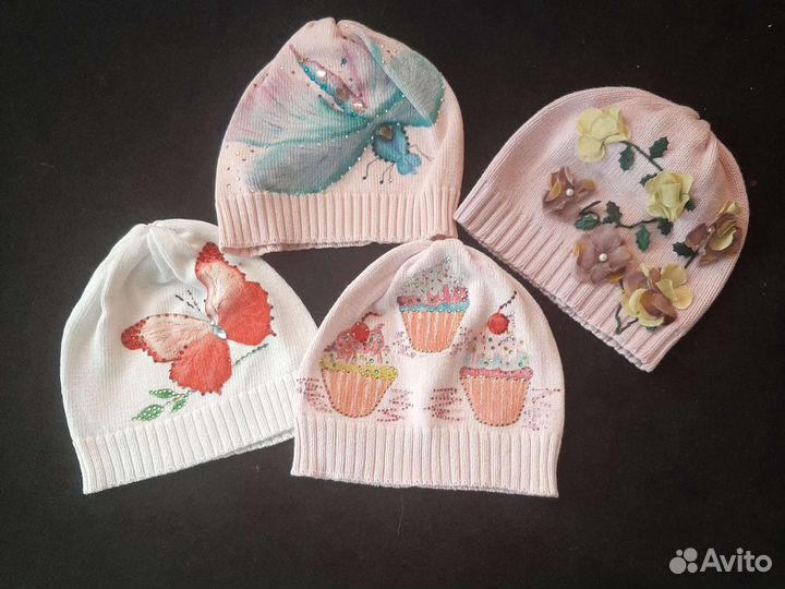 Шапочки для девочки весна, лето, осень