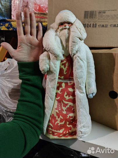 Дед Мороз ватный СССР