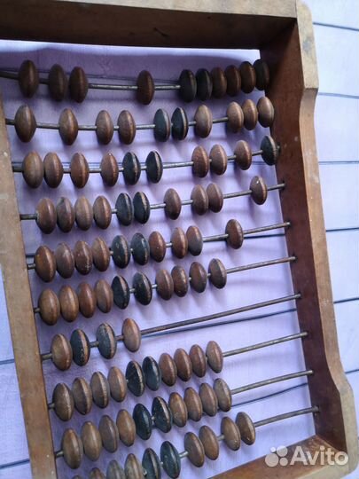 Счёты деревянные бухгалтерские времён СССР