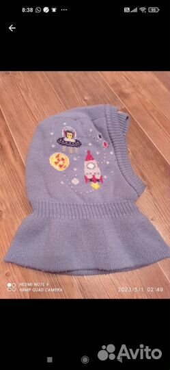 Шапка шлем для мальчика