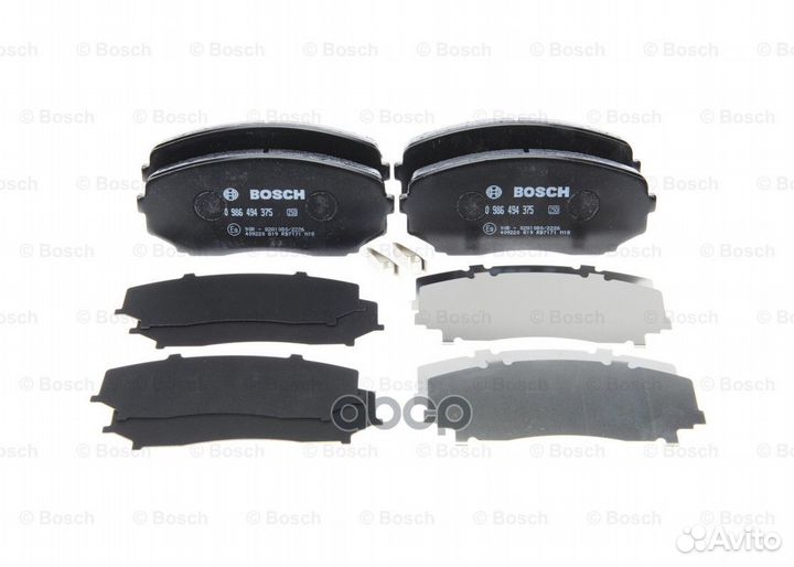 Колодки тормозные дисковые перед 0986494375 Bosch