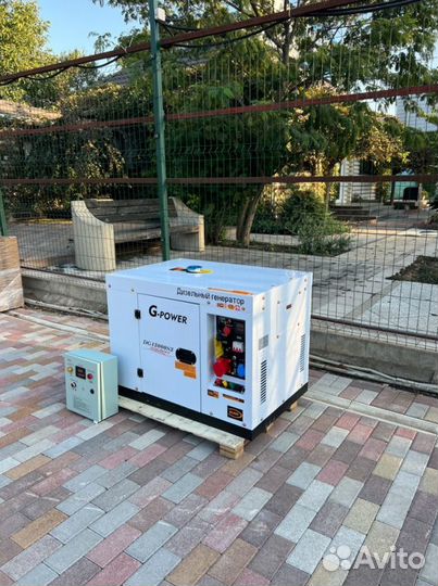 Генератор дизельный 12 kW g-power трехфазный DG130