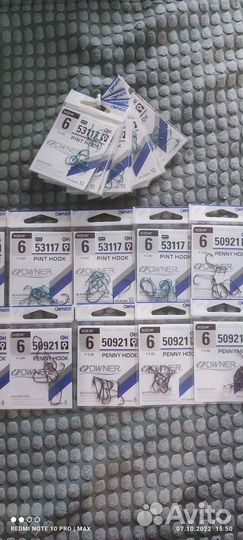 Крючки Owner№6 pint hook и penny hook№6
