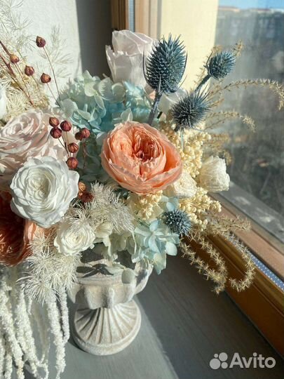 Композиция из стабилизированных цветов