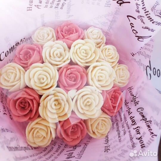 Сладкие съедобные букеты из шоколада и зефира