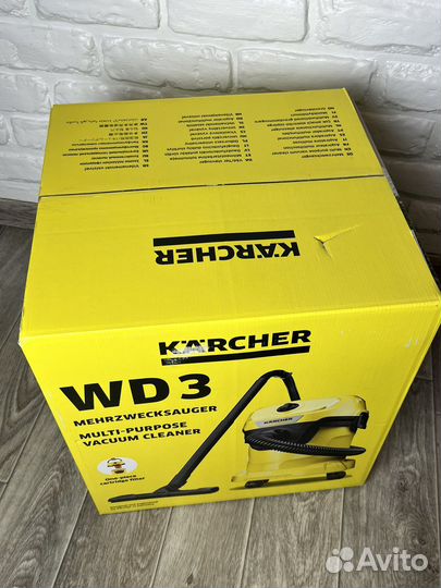 Пылесос Karcher wd 3 новый