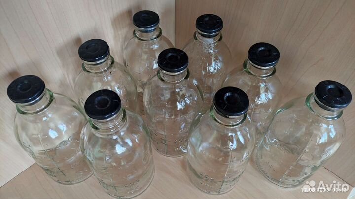 Бутылки аптечные с мерной шкалой