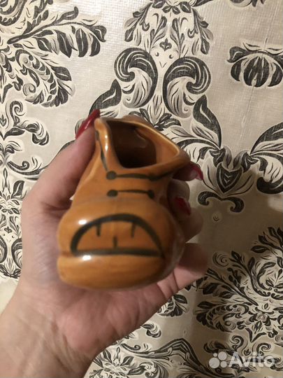 Пепельница башмак СССР керамика