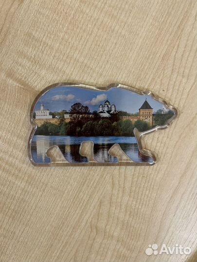 Магнит сувенир медведь Великий Новгород