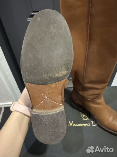Сапоги massimo dutti 37 кожаные