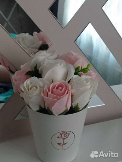 Букет из мыльных роз