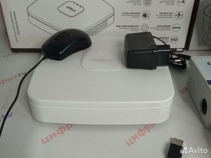 8 Камер видеонаблюдения с микрофоном 4Мп Dahua