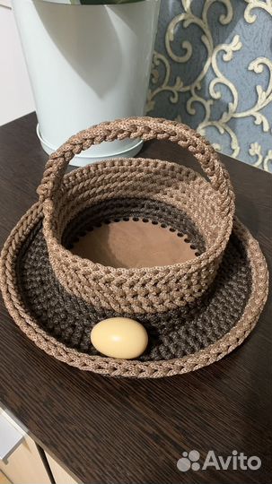 Пасхальная корзина ручной работы