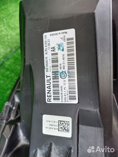 Фара правая Renault Arkana 260105307R